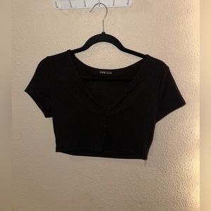 Black Crop Top